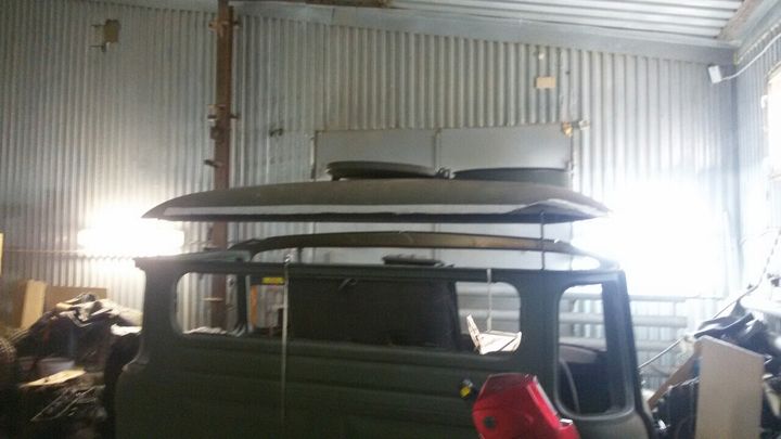 Подъём крыши кабины IFA-W50