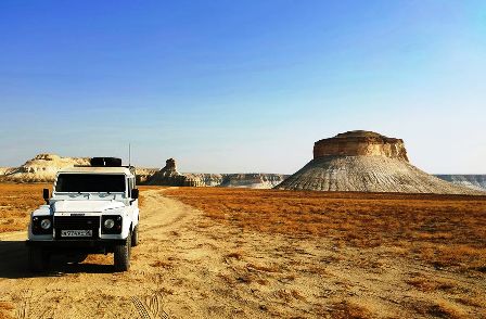 Bozzhyra Valley in Mangistau the Ustyurt Plateau in Kazakhstan