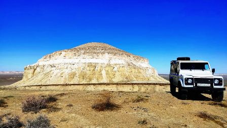 Sherkala Mountain Mangystau 94 km northeast of Aktau, 18 km from the village of Shetpe
