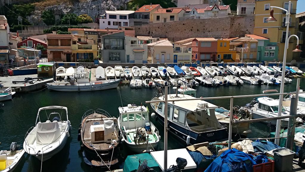 Vallon des Auffes tiny fishing village inside city of Marseille