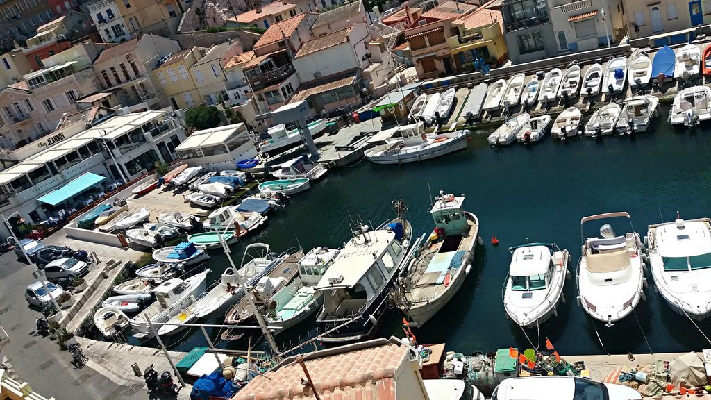 Vallon des Auffes tiny fishing village inside city of Marseille