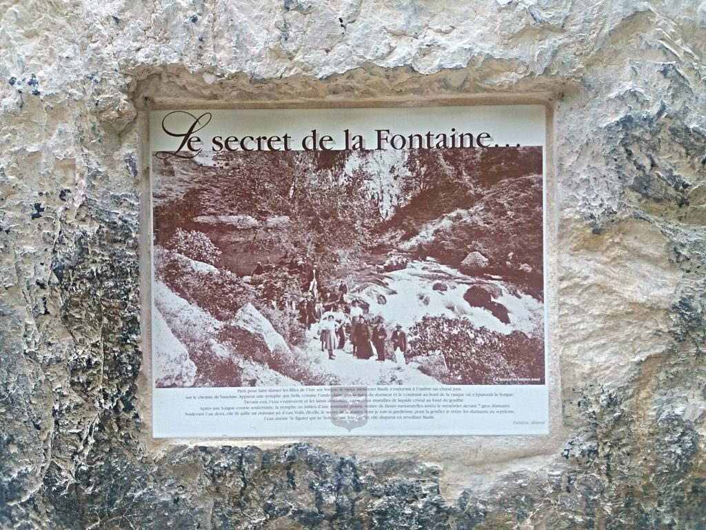 Fontaine-de-Vaucluse, France. Fontaine-de-Vaucluse located department of Vaucluse, Provence-Alpes-Côte d'Azur, France.