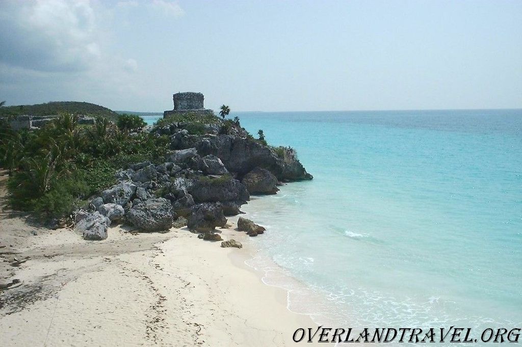 Tulum pre-Columbian Mayan city on the Yucatan Peninsula in Mexico.