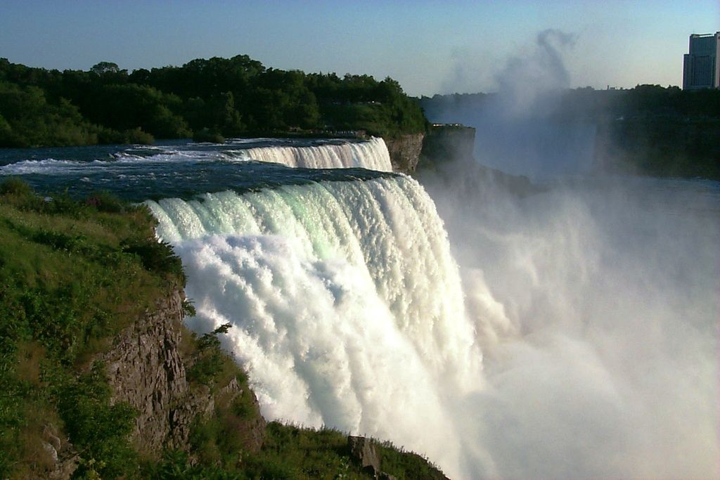 Niagara Falls is a city on the Niagara River, in New York State.
